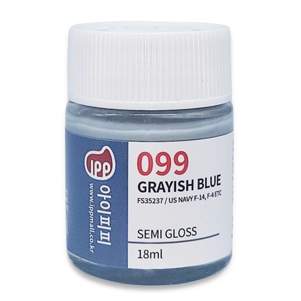 IPP 아이피피 락카도료 099 그레이쉬 블루 반광 (군제 C337) 18ml